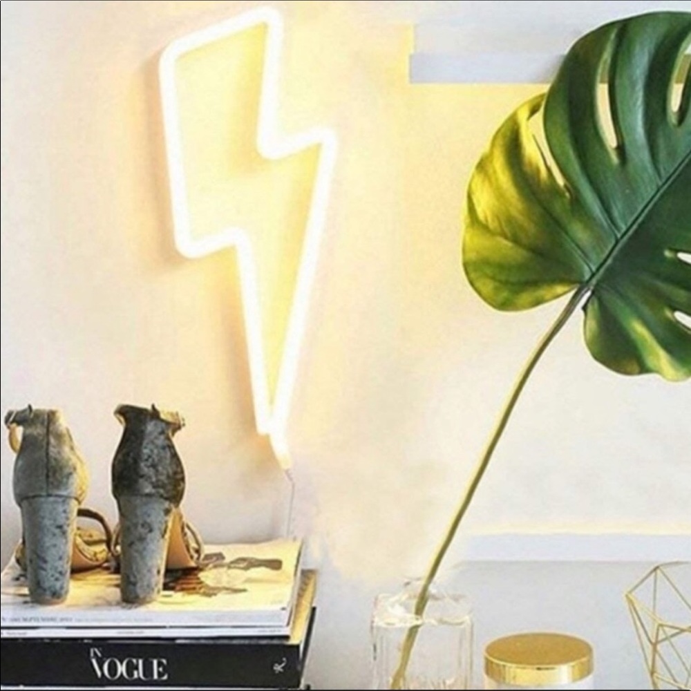 LED Lightening Bolt Neon Light Sign